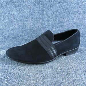 Aldo Men Loafer Shoes Size 10 Medium Black‎ Leather Slip On